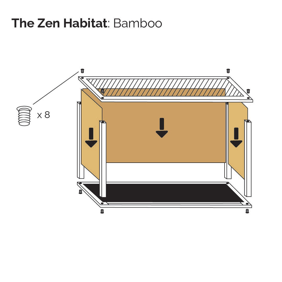 4'x2'x4' Reptile Enclosure - The Zen Habitat 3.0